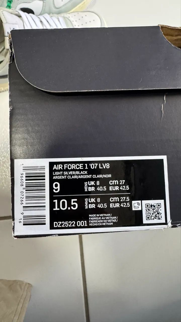 Air Force 1 GS Split Light Silver - Foto 4