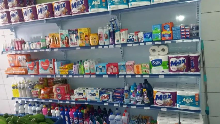 Gôndola, checkout 5 cestos 