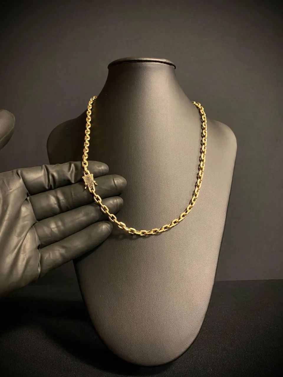 Choker Cadeado em Ouro 18k 750 - Foto 3
