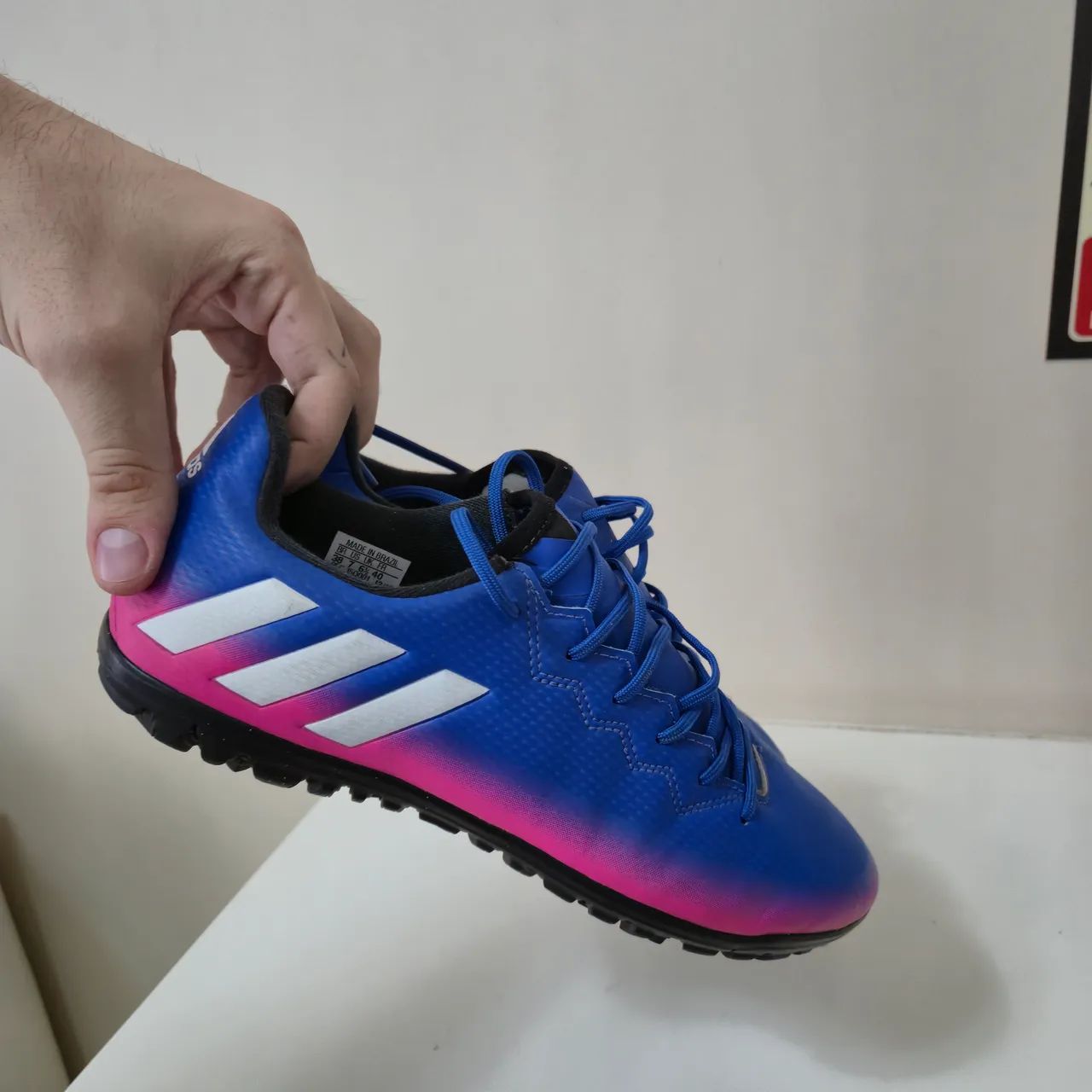 Chuteira Adidas - Original | De Trava Suíça | Cor Azul - Calçados