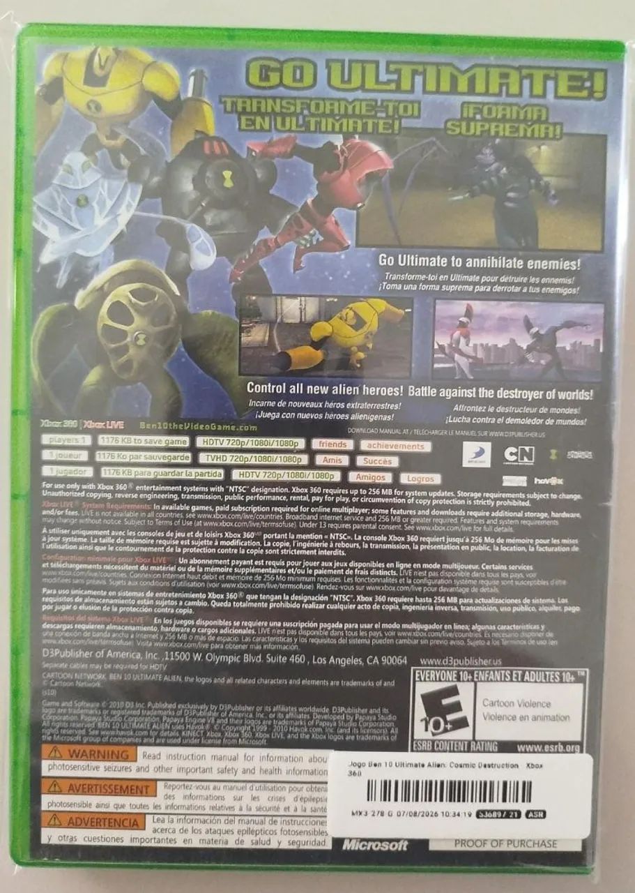 Jogo Ben 10 Ultimate Alien Cosmic Destruction - Foto 4
