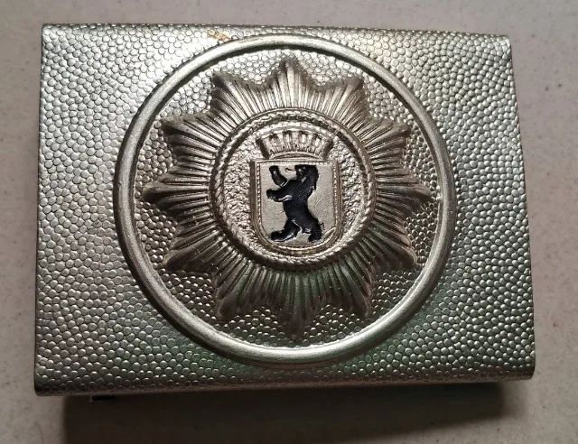 Fivela De Cinto Polícia Alemã De Berlim Pós WWII - Alemanha