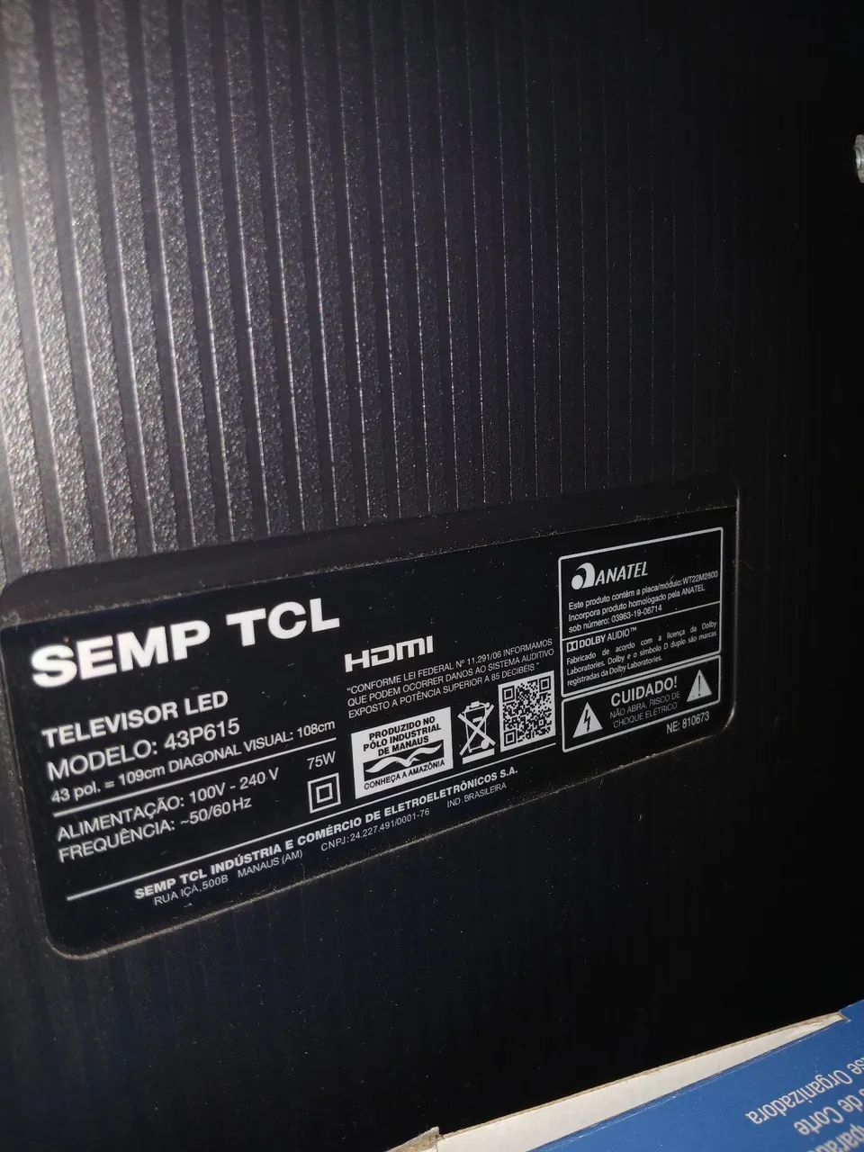 TV TCL 4K LED 43 POLEGADAS - Foto 3