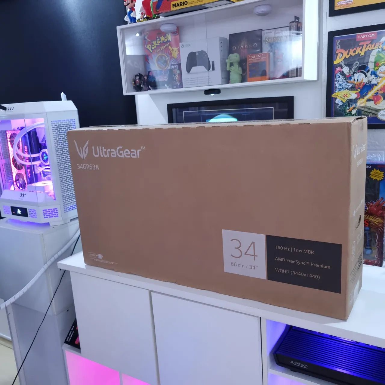 MONITOR CURVO ULTRAGEAR LG 34GP63A 160 Hz 1ms WQHD ( 3340x 1440 ) NOVO NA CAIXA