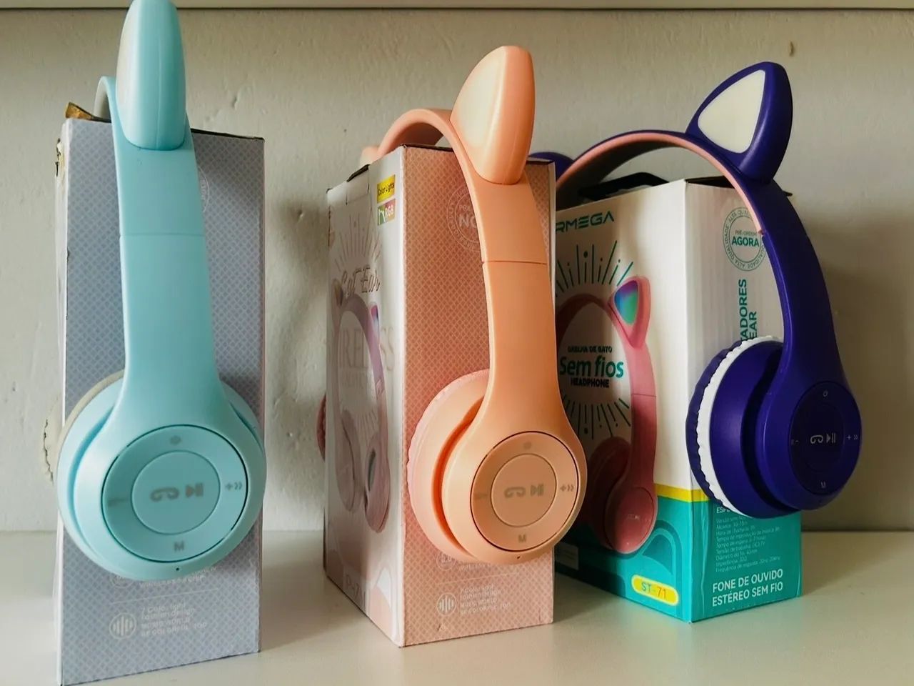 Fone bluetooth gatinho - Foto 2