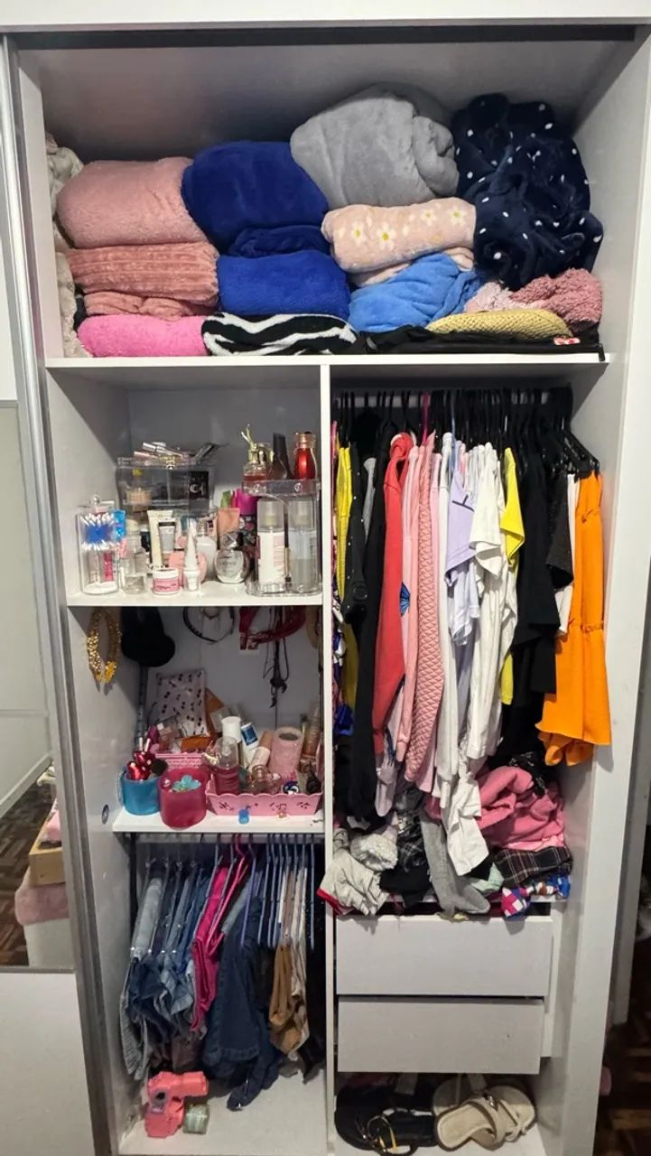 Guarda-roupa branco com espelho  - Foto 4