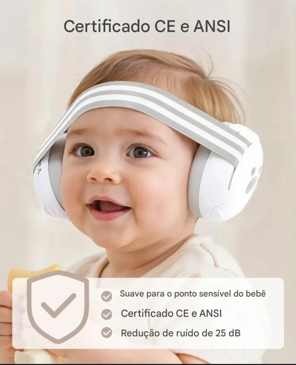 Abafador Ruídos infantil bebê - Foto 3
