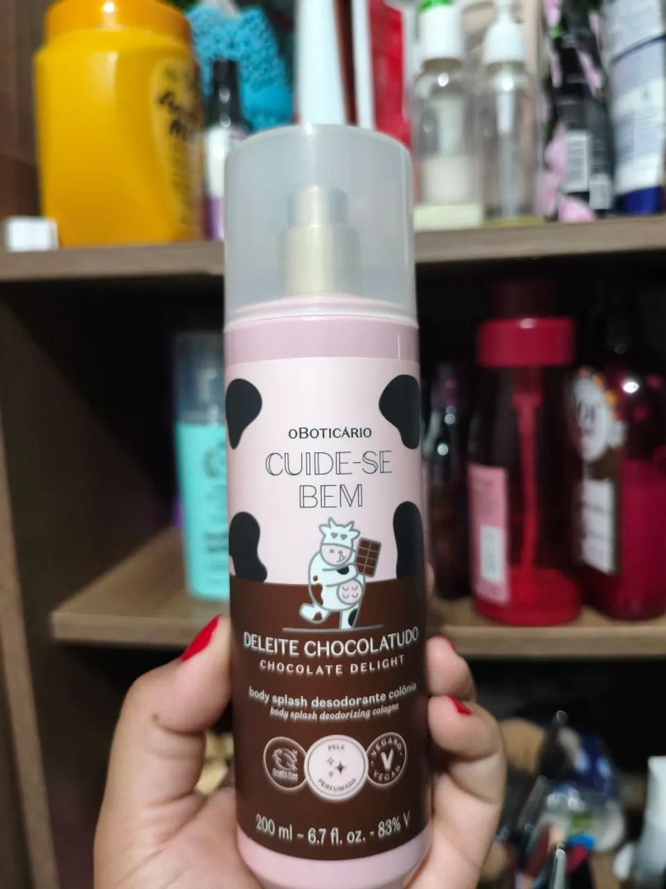 Body Splash Deleite Chocolatudo (Boticário) 200ml