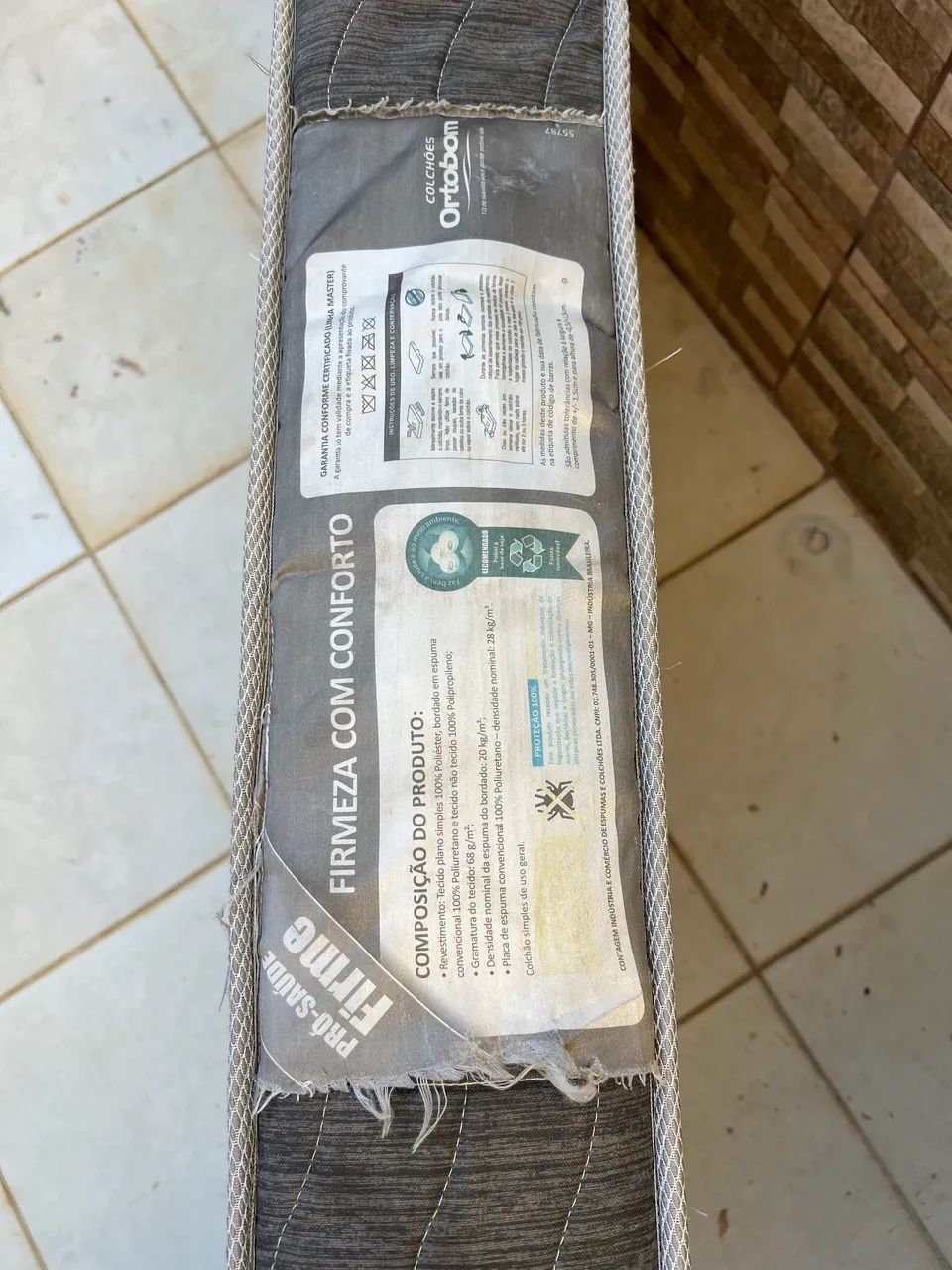 Colchão solteiro ortobom usado - Foto 2