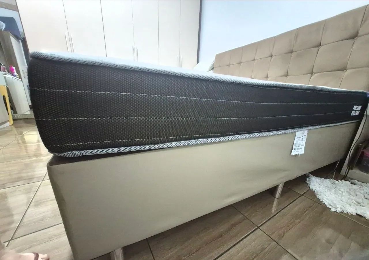 Vendo colchão  ortobom com base king size - Foto 3