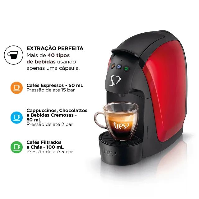 Nova Cafeteira Três Luna 127V  Nova e Lacrada - Foto 5