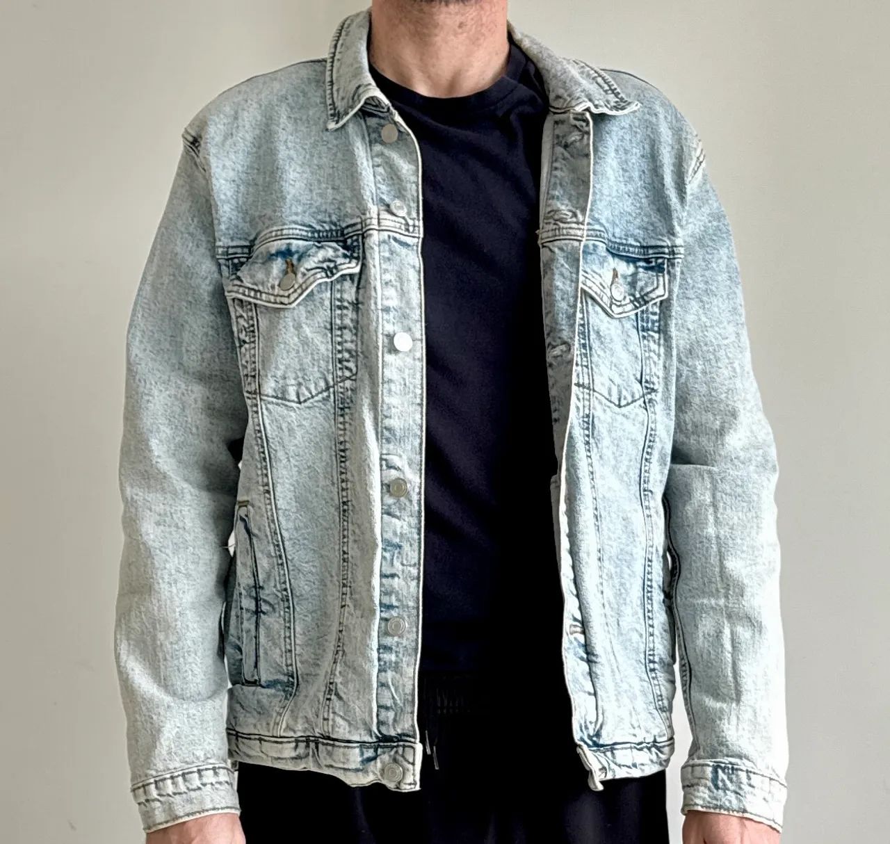 JAQUETA JEANS ZARA TAM G - Foto 5