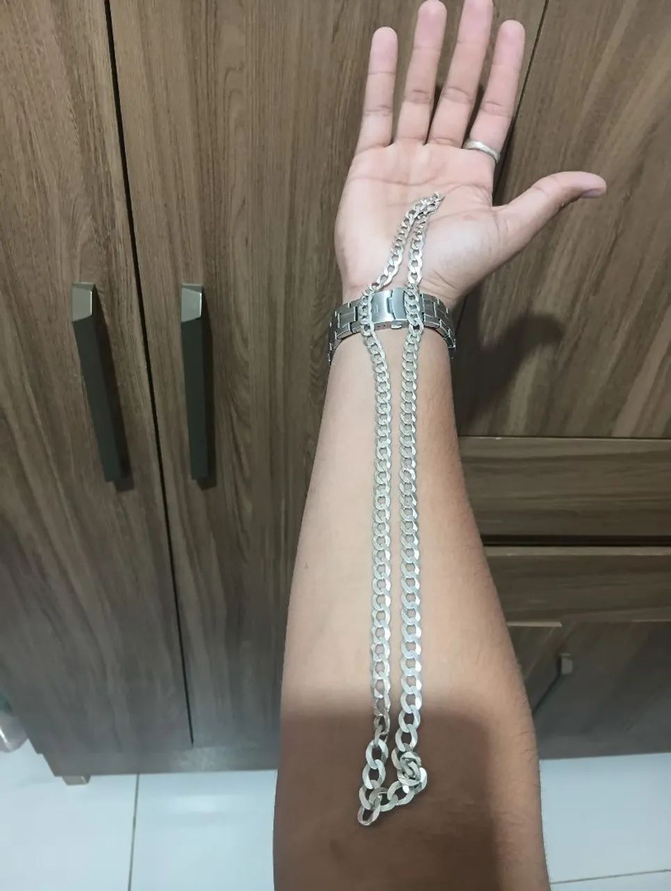 Cordão de prata - Foto 2