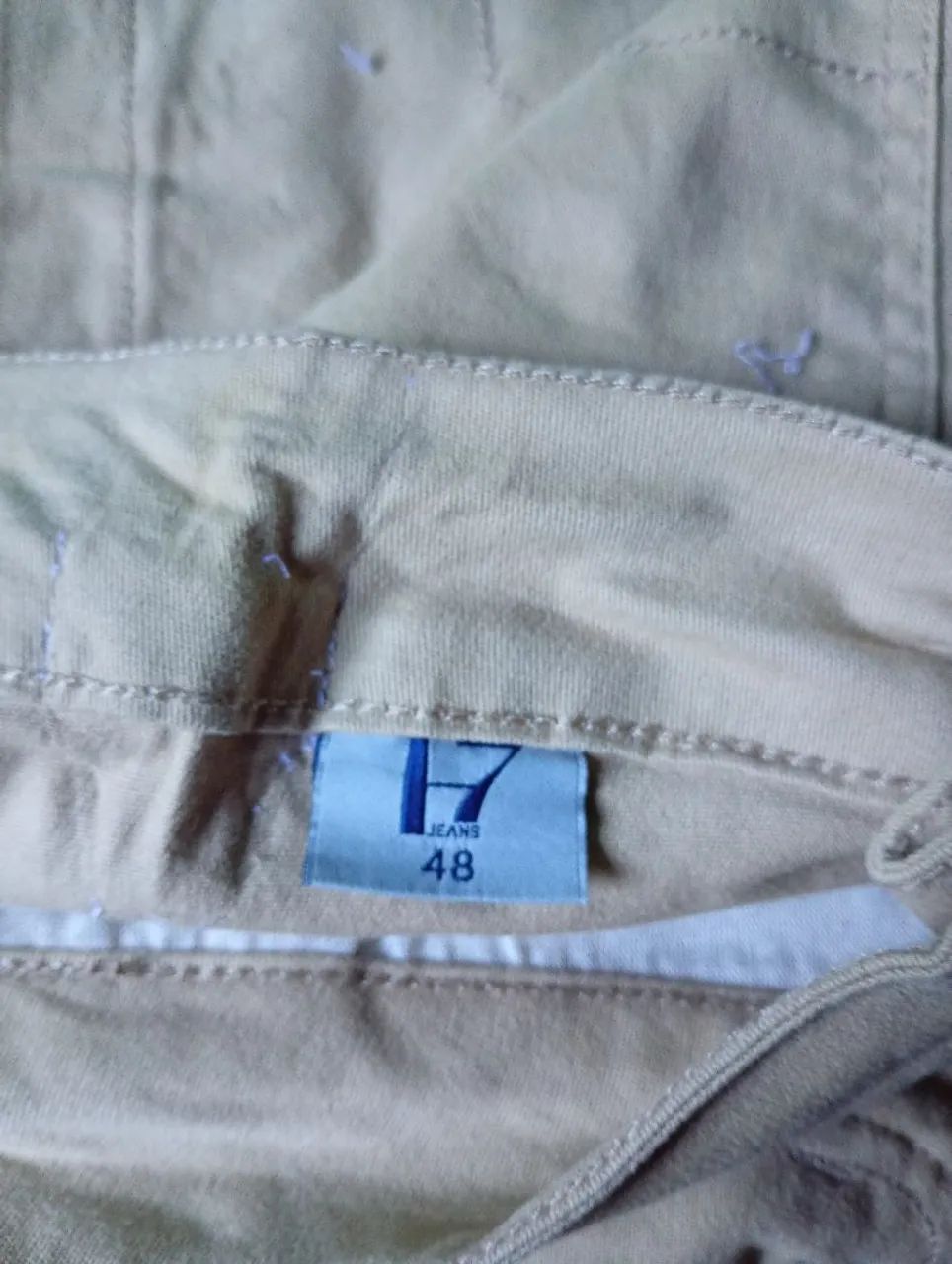 Calça jeans bege Tam 48 - Foto 2