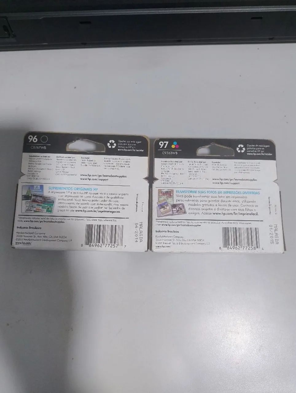 Kit Cartuchos HP-96a e 97a validade expirada porém novos lacrados  - Foto 2