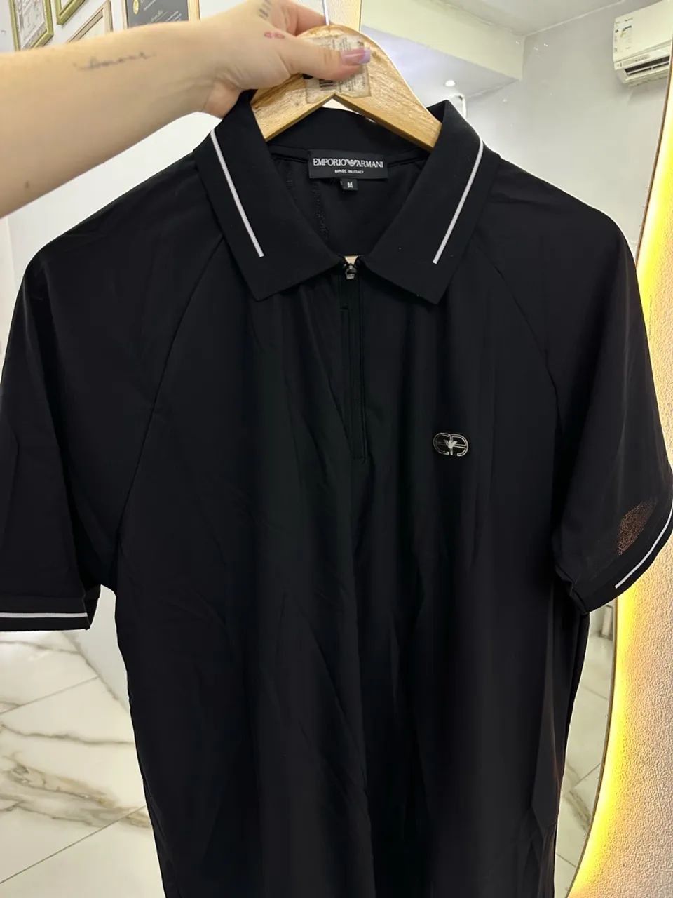 Camisa preta polo premium  - Foto 5
