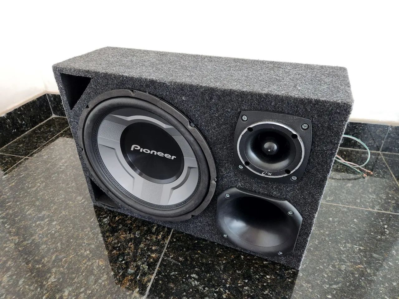 Caixa Trio / Grave com Subwoofer Pioneer de 12 polegadas - Foto 4