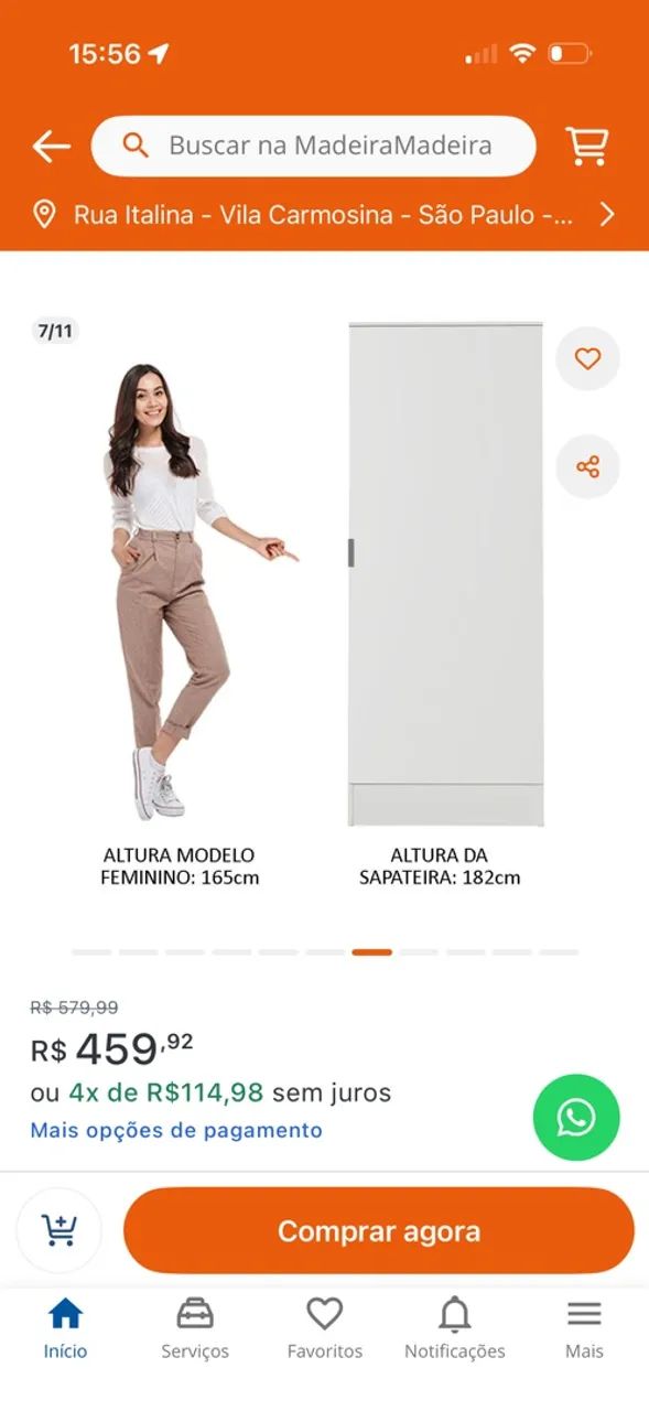 Sapateira ou armário perfeito estado  - Foto 5