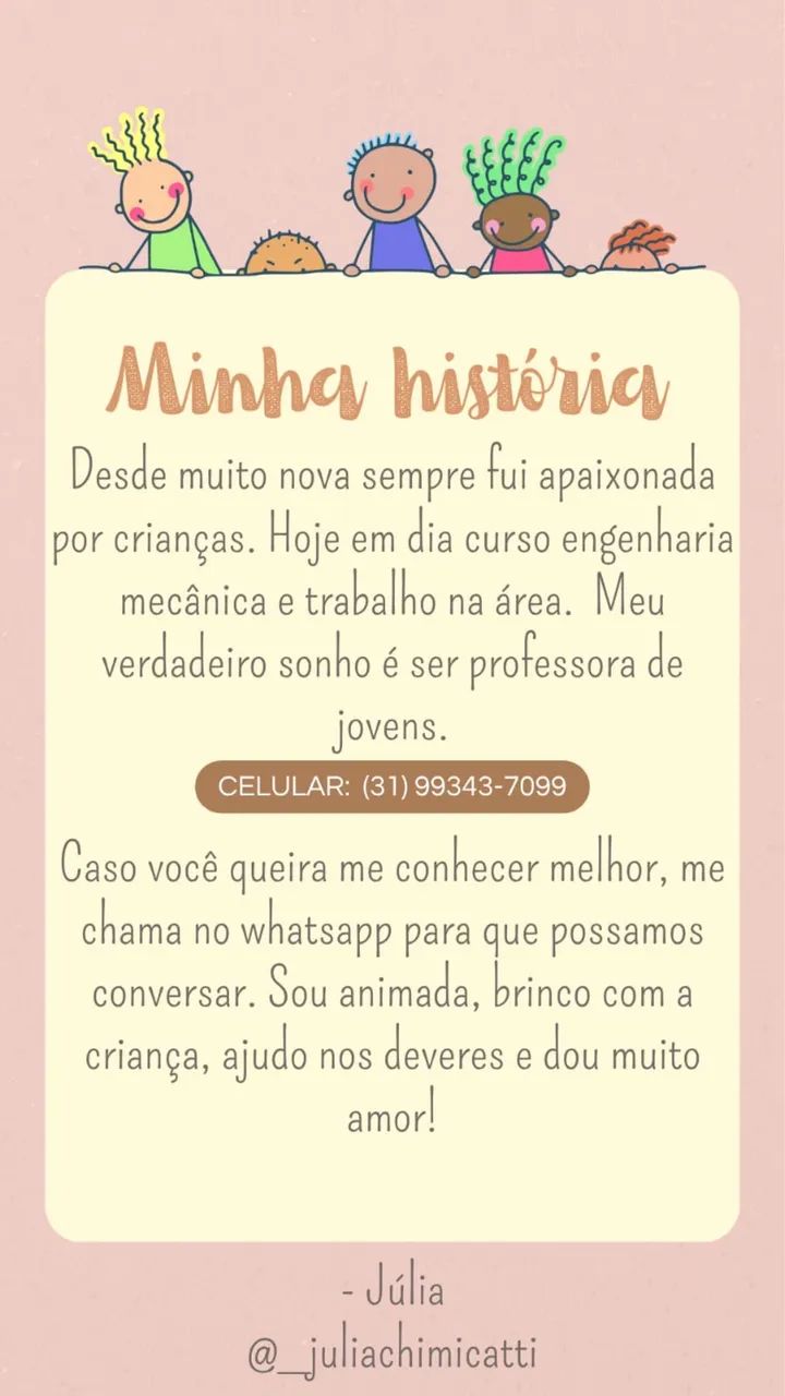SERVIÇO DE BABÁ - JÚLIA - Foto 2
