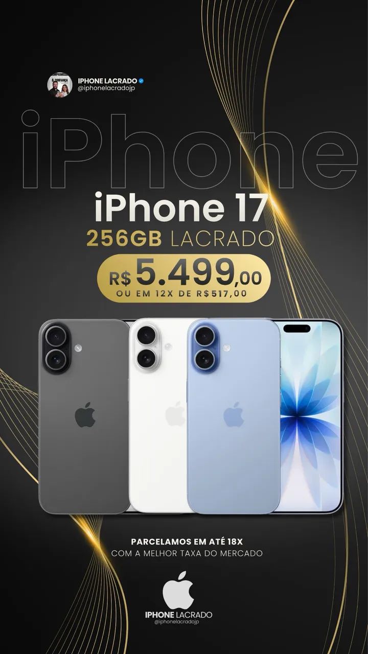 iPhone 17 256gb lacrado 