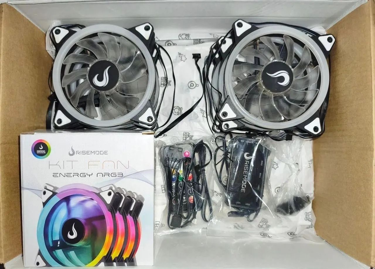 Ventoinhas Argb com controladoras Rise Mode - Foto 3