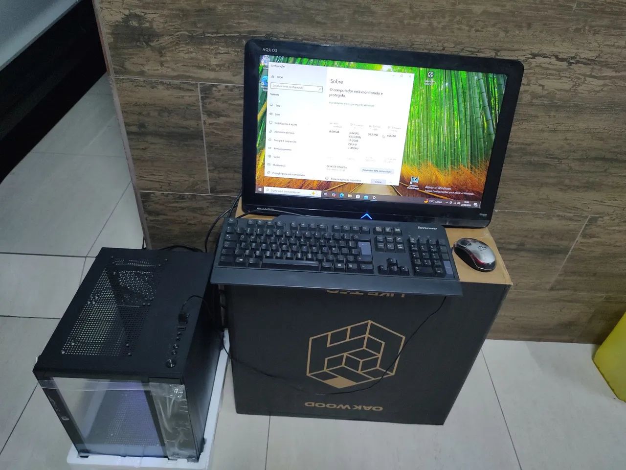 CPU i7 com 8 gigas e placa de vídeo de 1 gig - Foto 3