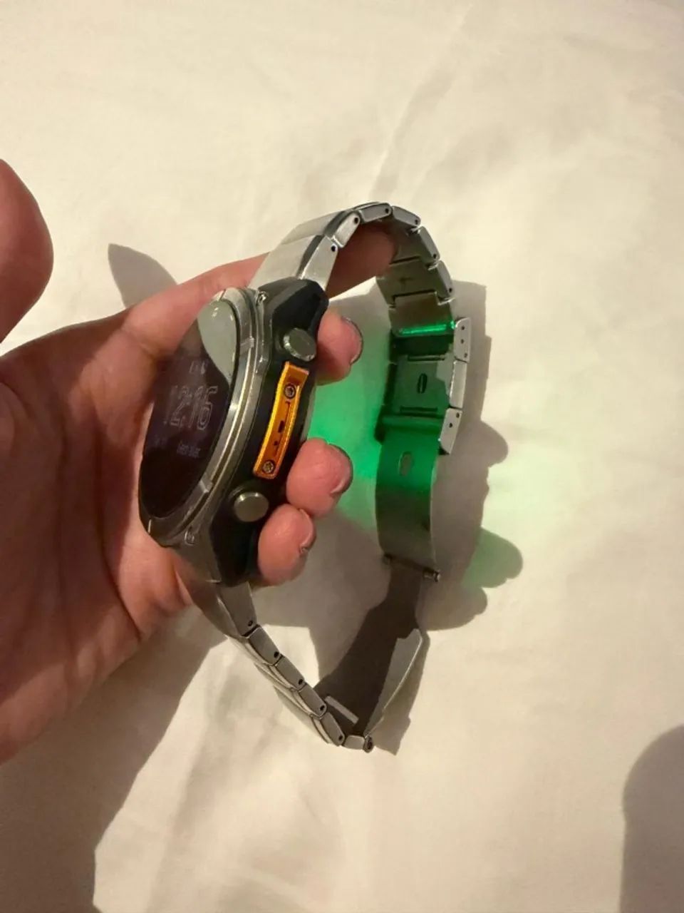 Relógio Garmin Fênix 8 Safira Titânio com Pulseira Prata 51mm - Foto 2