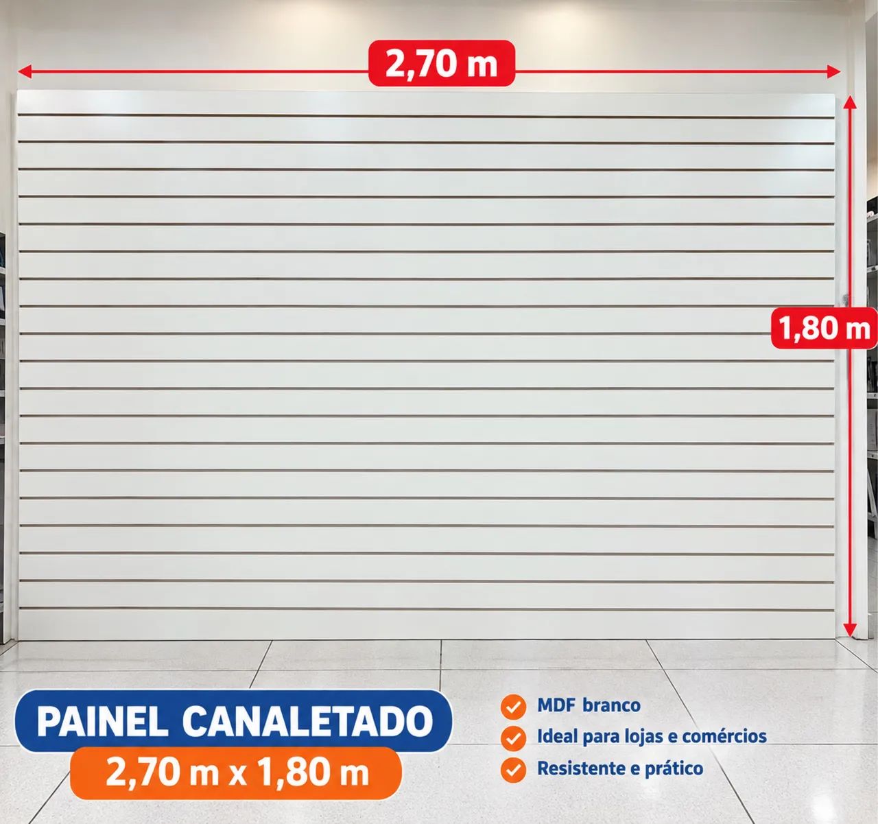 Painel Canaletado Mdf 