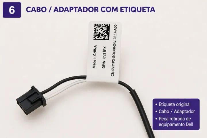 Cabo da Antena Wi-Fi Interna DESKTOP DELL (DP/N: 0V21PX) - Foto 4