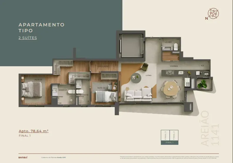 PLANTA 82m²