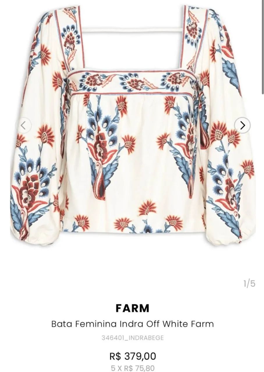 BLUSA FARM + SHORT