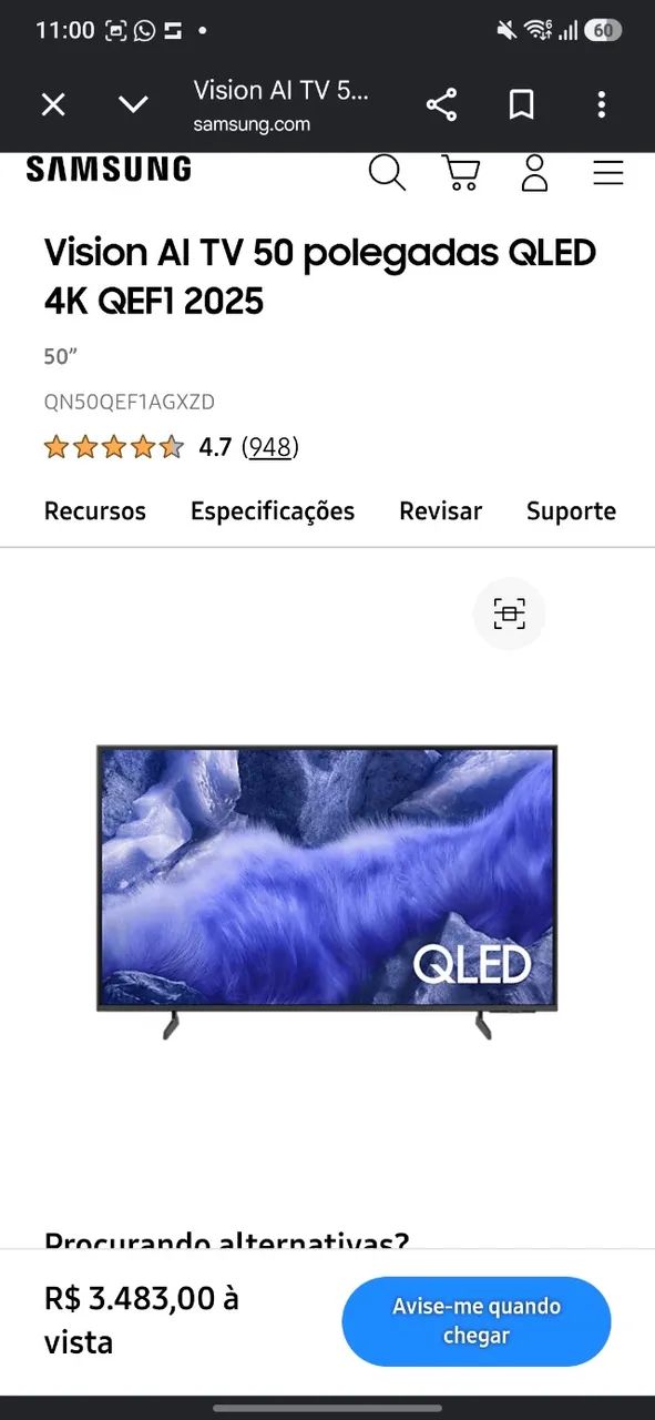 AITV 50 Samsung QLED 4K - Foto 2
