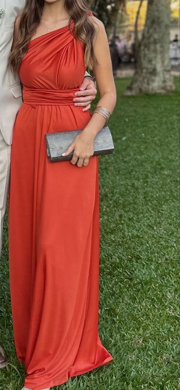 Vestido longo Terra Cota 