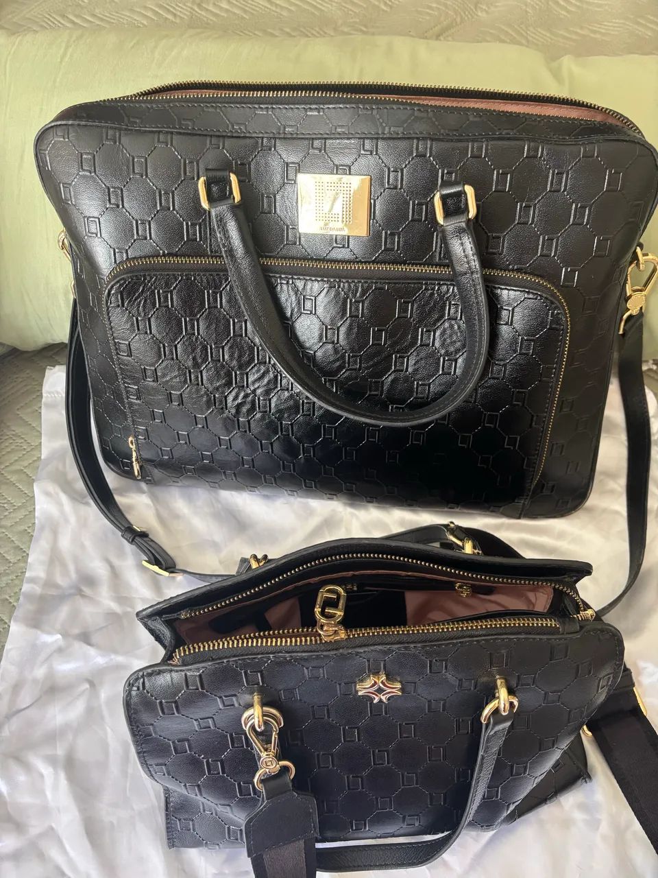 Bolsa de notebook e bolsa de mão luz da lua 