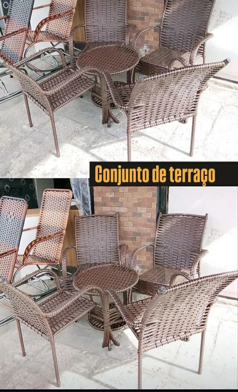 Conjunto de terraço redondo  - Foto 4