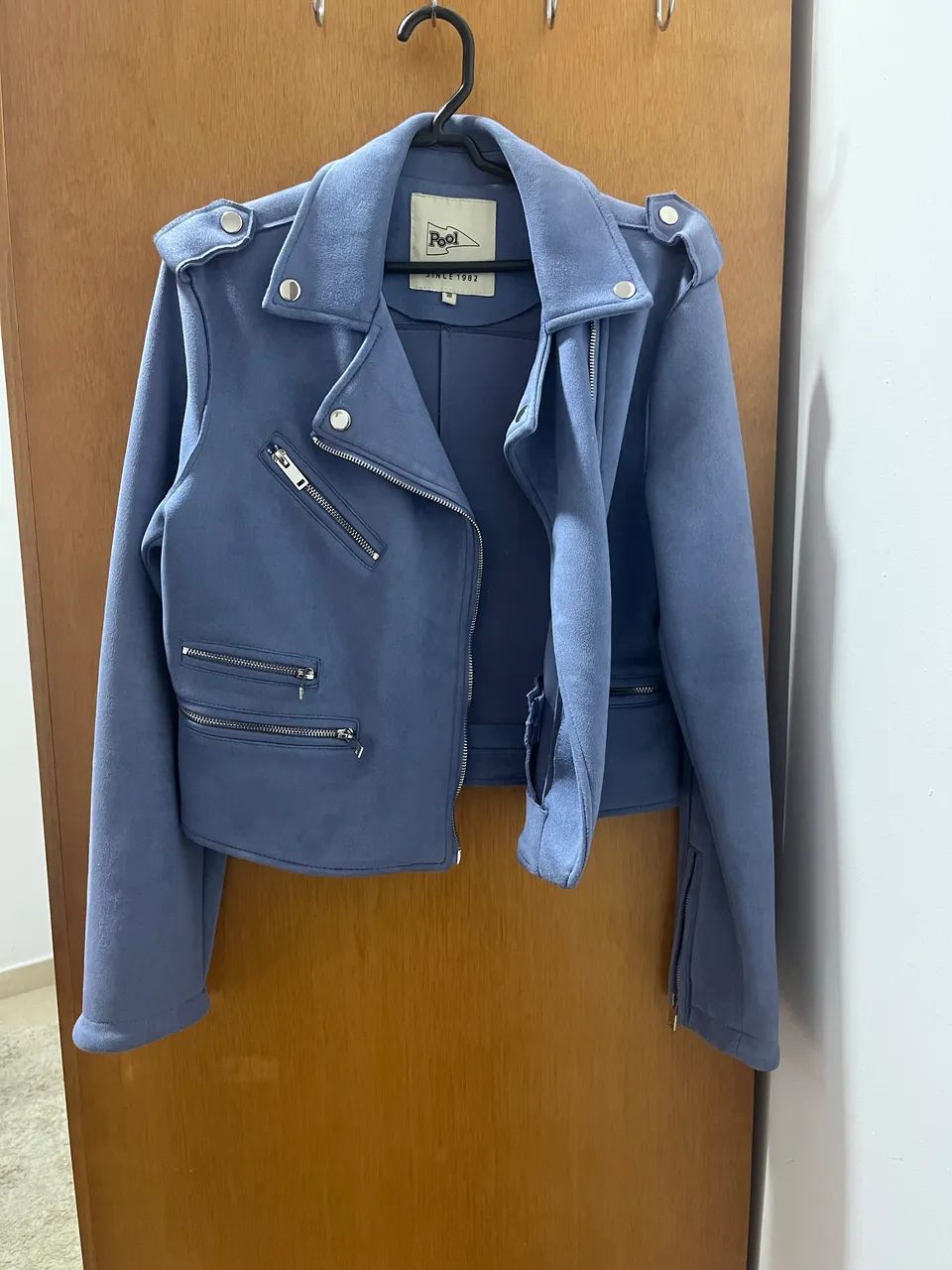 Jaqueta feminina azul