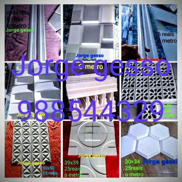 placas em gesso 3D * - Foto 4