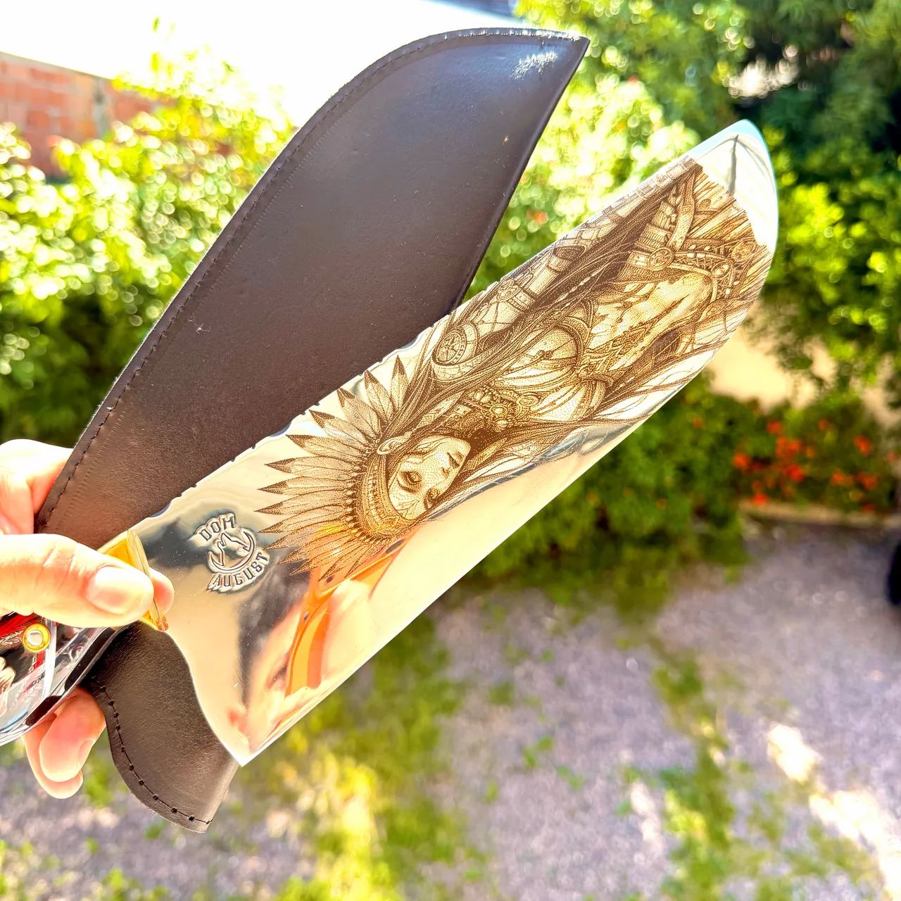 facas artesanais com cabo de madeira ,resina ,osso - Foto 6