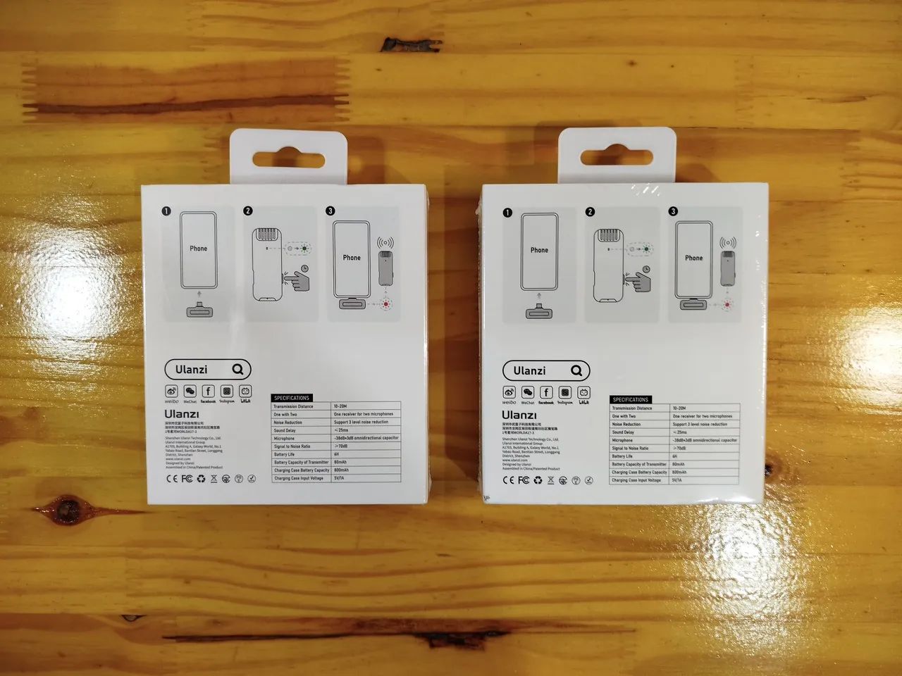 Microfone Lapela Dupla Ulanzi J12 iPhone e Android - Lacrado! - Foto 2