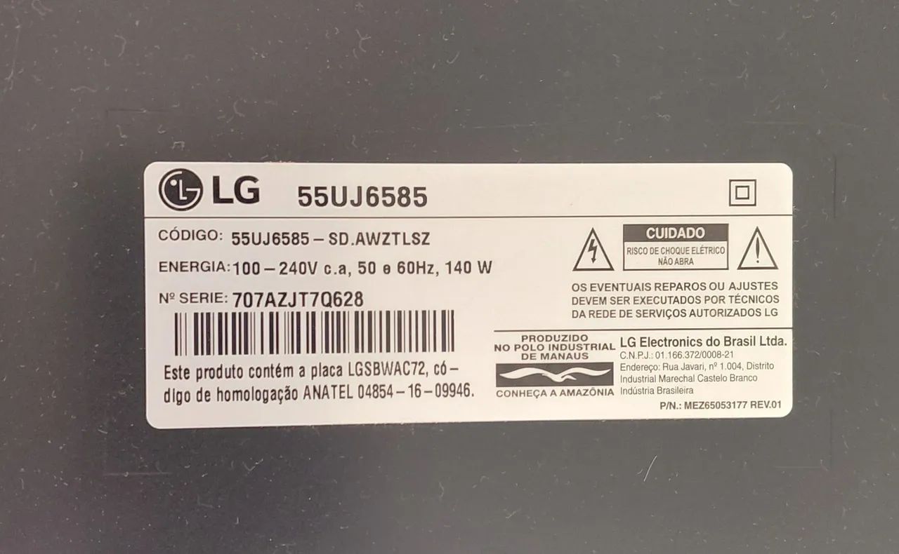 TV LG 55" MODELO 55UJ6585 - Foto 2