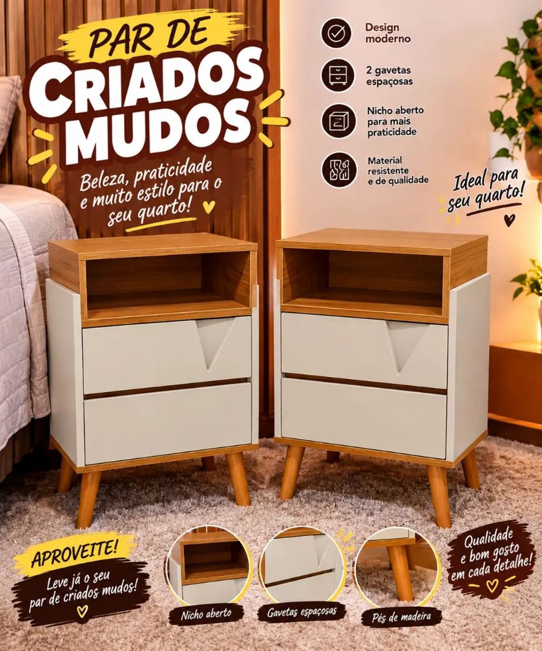 Mesa de cabeceira 