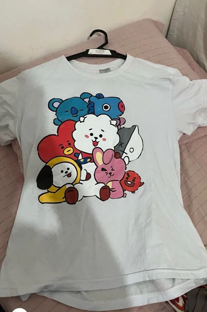 Camiseta BT21 branca 