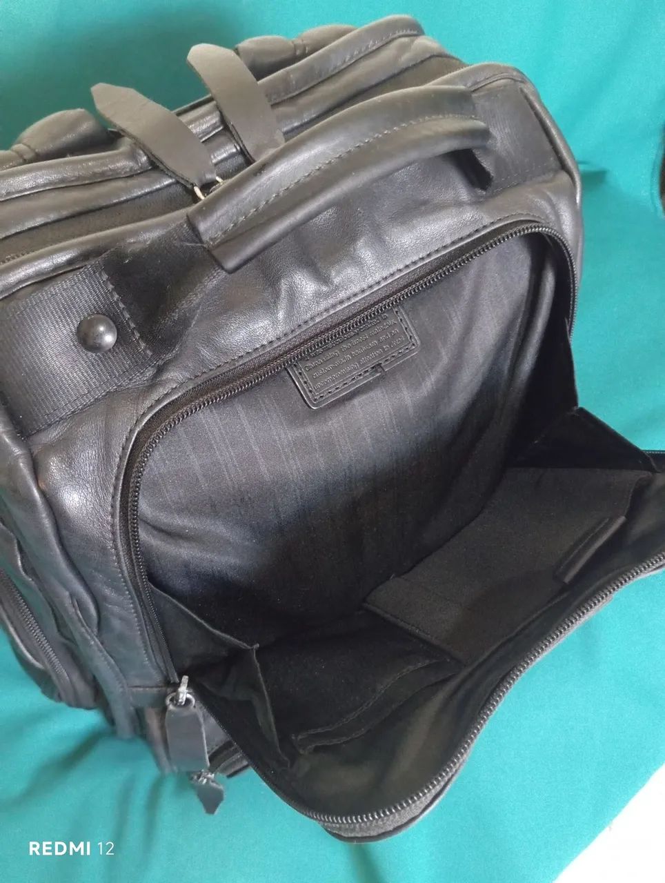 Mochila Tumi de couro legítimo original  - Foto 2
