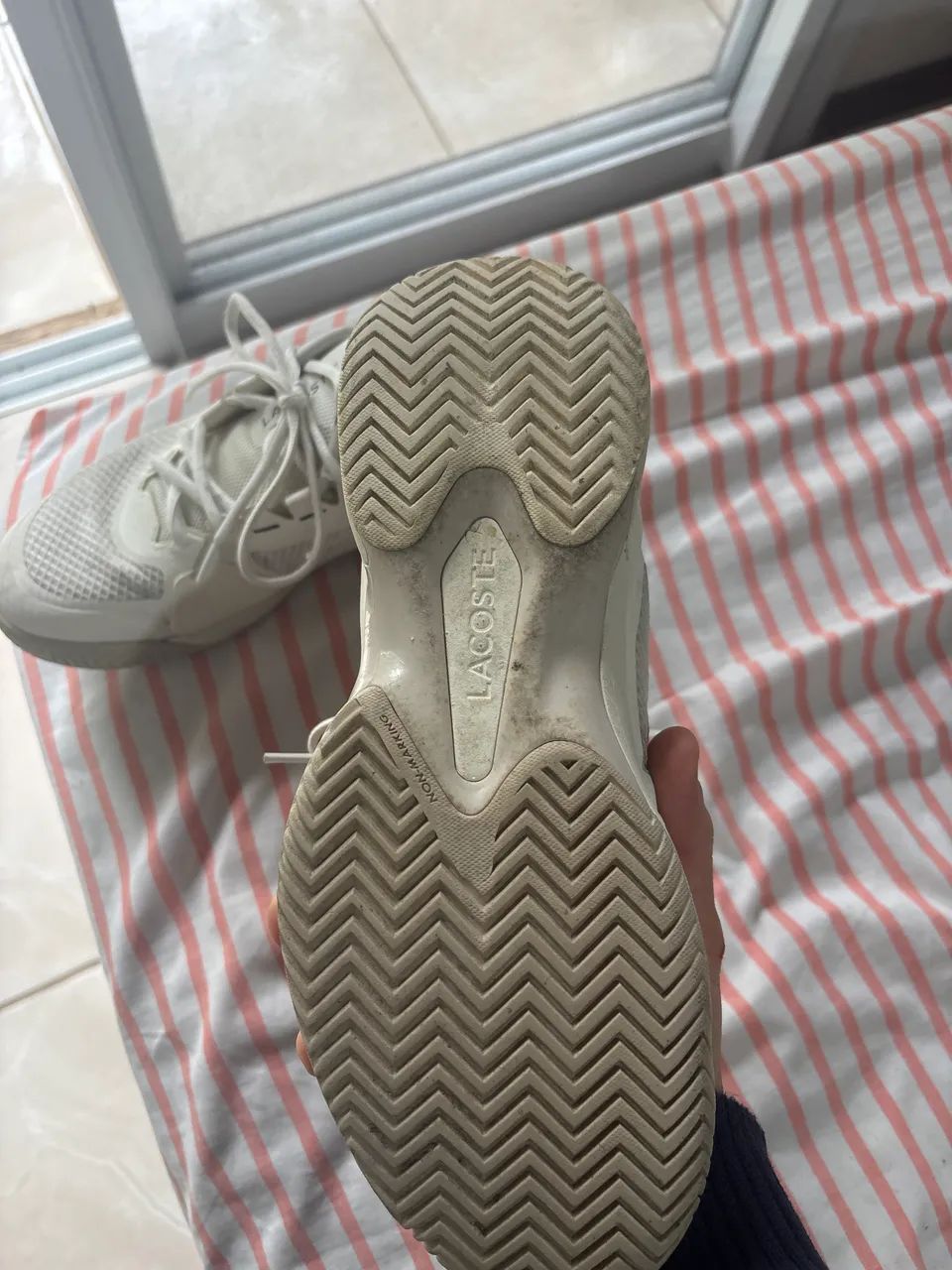 Tênis branco Lacoste original  - Foto 4
