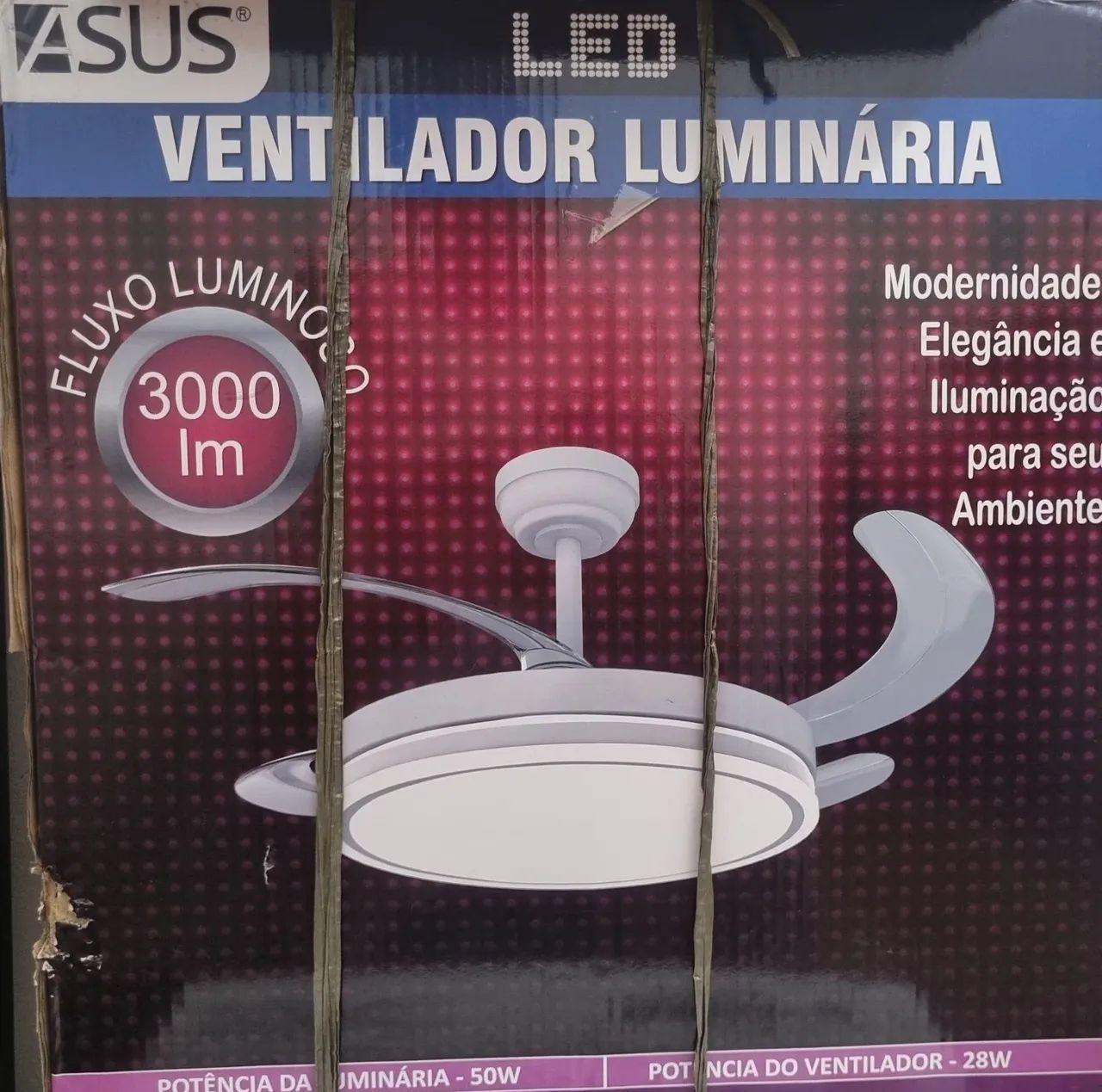 Ventilador de TETO  RETRATIL controle remoto 