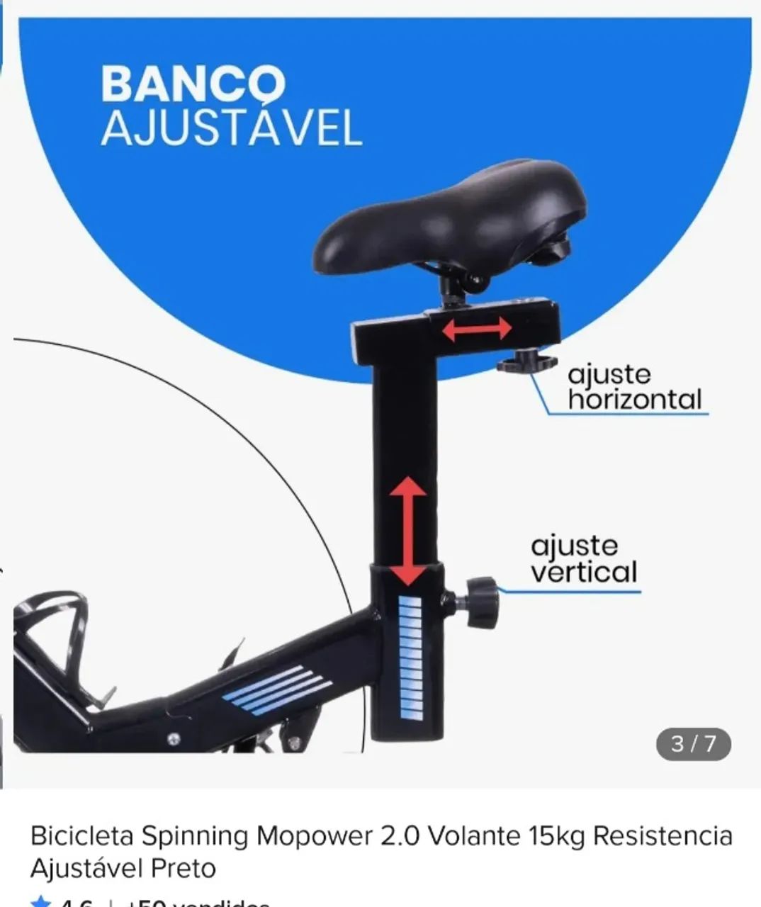 Bicicleta de spinning nova - Foto 4