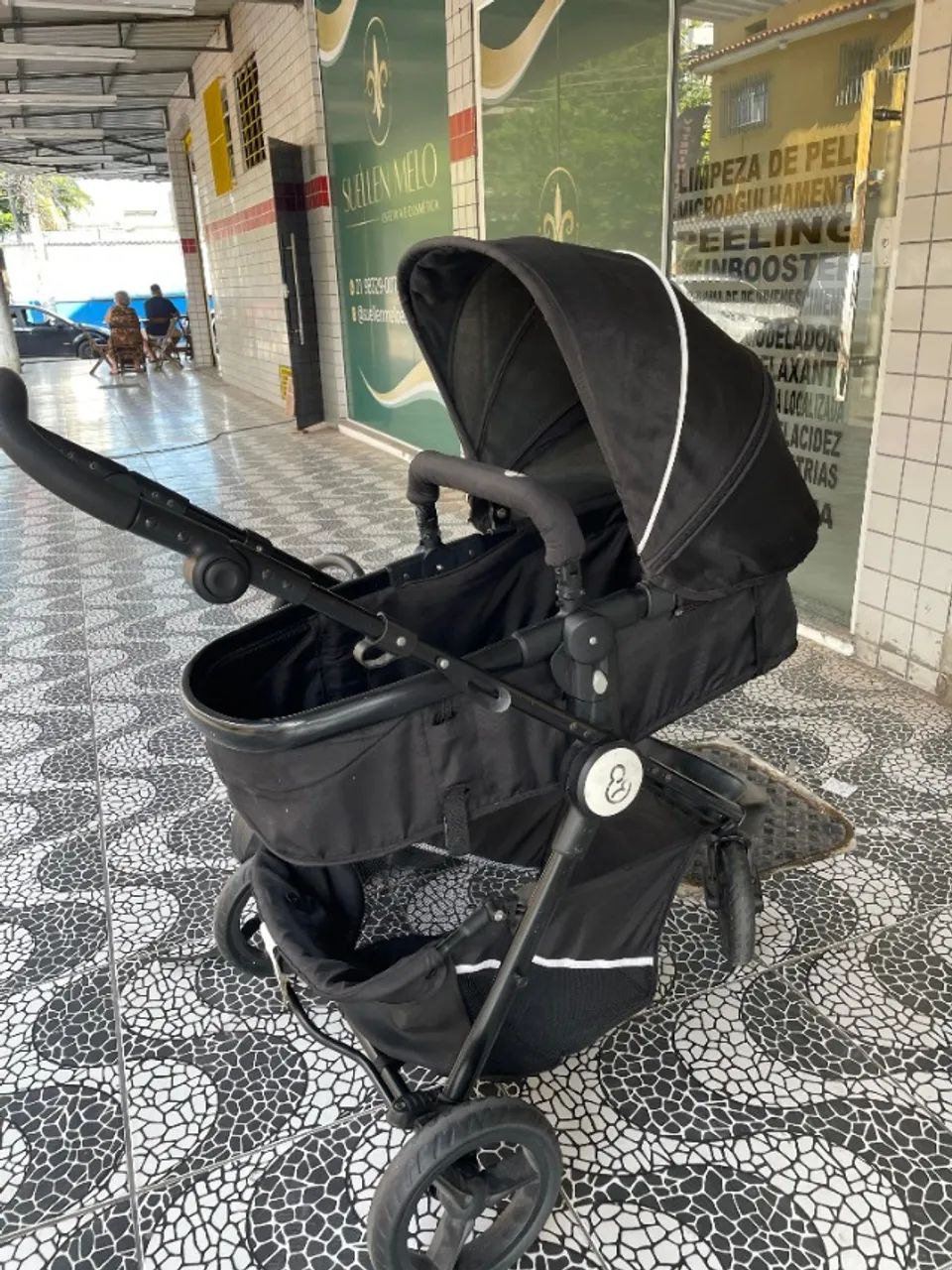 Carrinho de Bebê Galzerano 3 Rodas com Cesto Moisés - Ótimo Estado ?