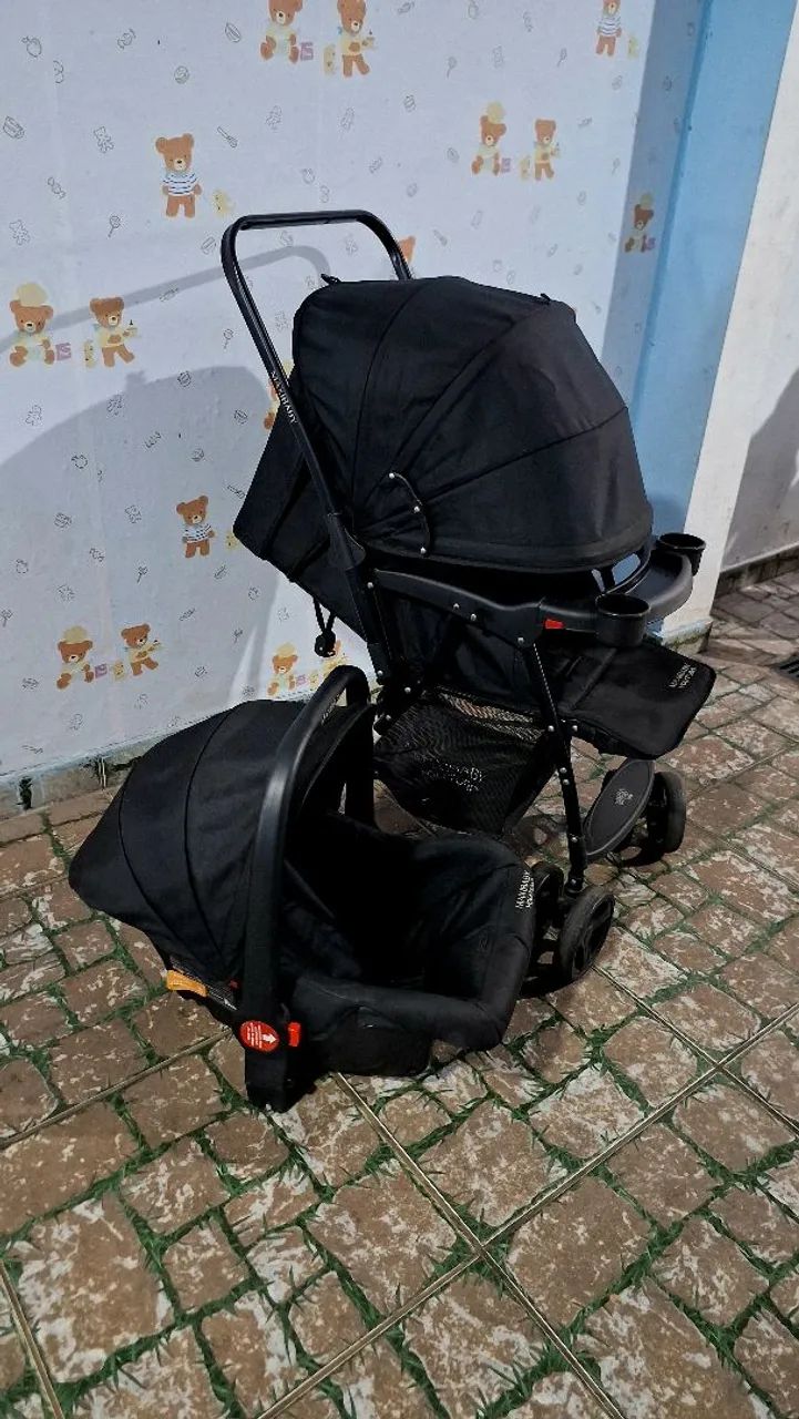 Carrinho de bebê mais bebê conforto  - Foto 2