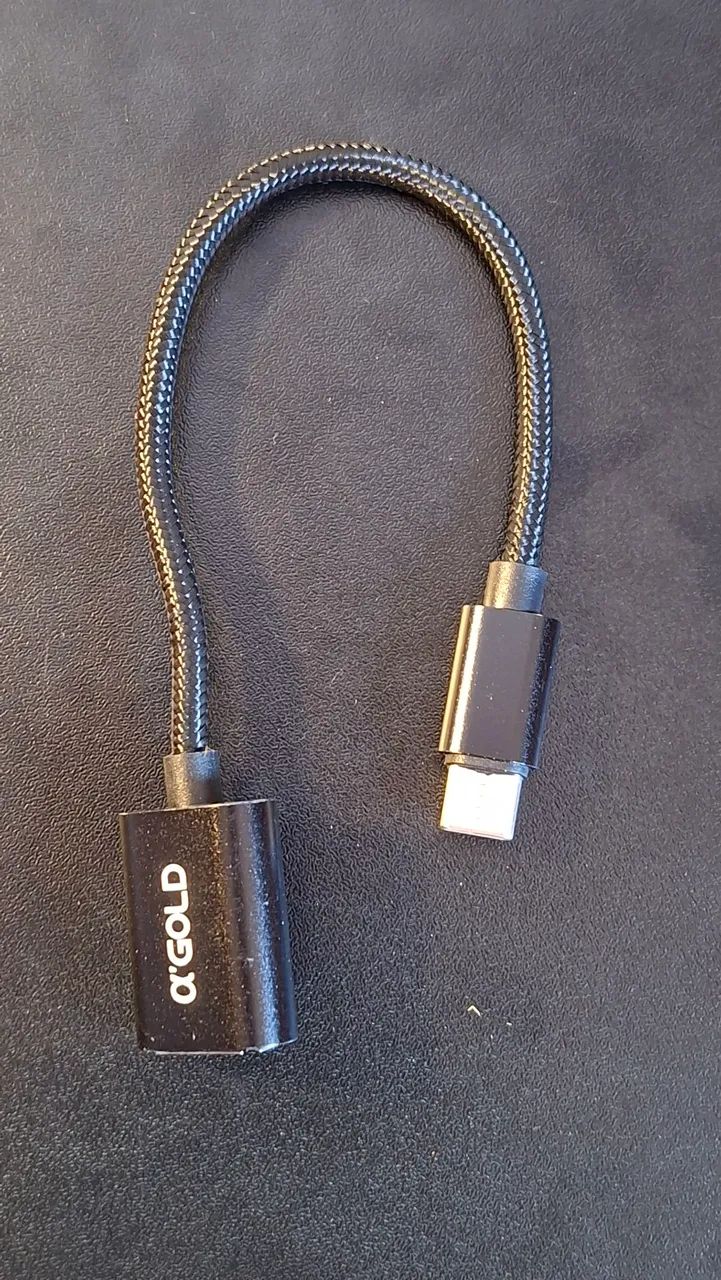 Adaptador OTG Tipo-C para USB ?Gold CBA-06 - Pendrive, Mouse e Teclado - Foto 2