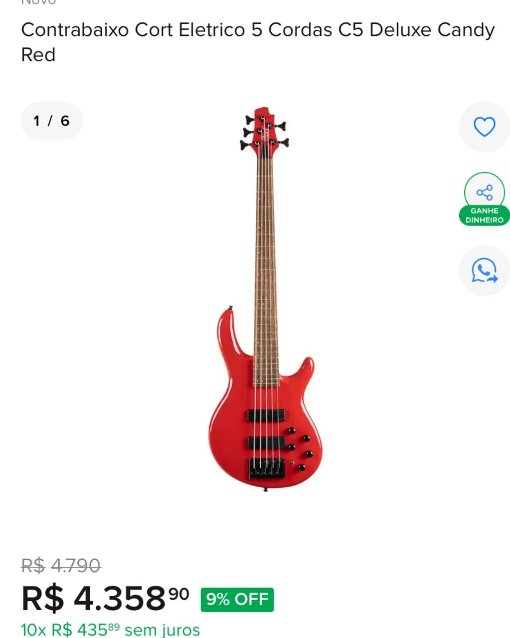 Baixo Cort c5 delux  - Foto 3